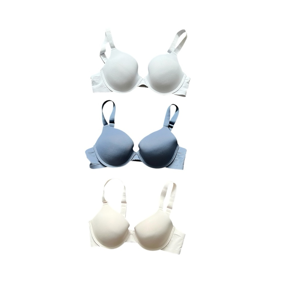 Danskin Intimates 3-Pack Push Up Underwire Padded Comfortable Curvy Sexy EUC 36C